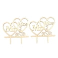 thumbnail image 5 of MLINS  2 Pcs Wedding Cake Topper Centerpiece Decoration Bridal Shower Party Cupcake Decorations Bride, 5 of 8