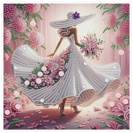 Temperament Tulip Lady Diamond Art Painting Kit