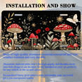 thumbnail image 3 of 1 Pcs 2D Flat License Plate Covers & Frames, Magic Mushroom and Flora For Decorative Front, Waterproof For Decoration Aluminum License Plate Covers & Frames Cover For Men Women, 12" X 6", 3 of 7