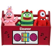 Personalized Yo Gabba Gabba! Boom Box Red Toy Caddy