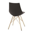 thumbnail image 7 of OSP Home Furnishings Oakley Chair in Black Faux Leather with Gold Chrome Base, 7 of 7