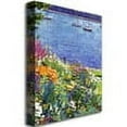 thumbnail image 2 of Trademark Art "Sailboat Bay Garden" Canvas Wall Art by David Lloyd Glover, 2 of 3