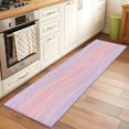 thumbnail image 2 of Pink Purple Ombre 2'x6' Runner Rugs for Hallway Kitchen Bedside Non Slip Washable, Modern Abstract Striped Polka Dots Entryway Rug Runners with Rubber Backing, Long Carpet Runner for Laundry Room, 2 of 8