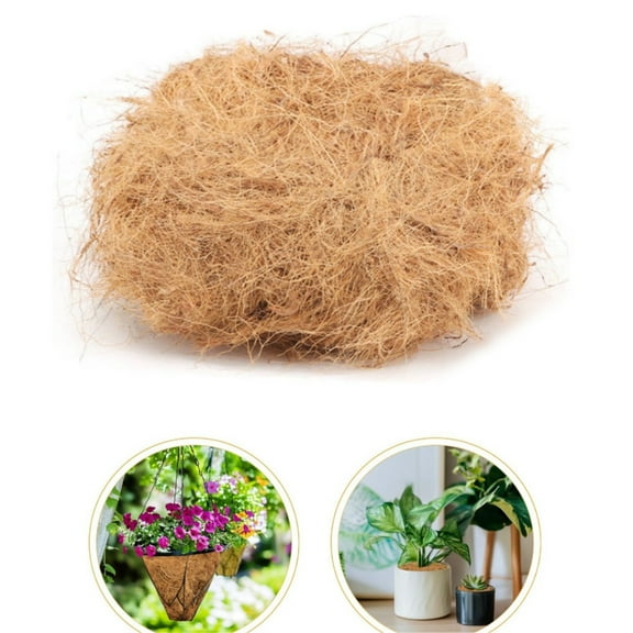 Natural Coconut Coir for Plants,Long Coconut Husk Fiber for Plants,0.55LB Organic Husk Fiber Substrate for Flower,Crafts,Pet Bedding