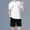 White, variant on PNTUTB Mens Breathable Short Sets 2 Piece Outfits Summer Casual T Shirts and Shorts Tracksuit Sets with Pockets