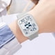 thumbnail image 3 of Reloj Digital, Cronómetro, Correa De Silicona Resistente Al Agua, Reloj Electrónico Para Estudiantes, Hora Precisa Blanca, Pantalla De Luz Nocturna Para Exteriores, 3 of 8