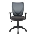 thumbnail image 2 of Serta Travaille la Production Moderne Chaise de Bureau en Maille Grise avec Base en Nylon, 2 of 5