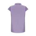 thumbnail image 4 of Blouses pour Femmes, Mode Décontractée Confortable Imprimé Col Rabattu Manches Courtes Haut Blouse T-Shirt, 4 of 5