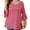 A1-Purple Red, variant on SHOWMALL Women's Plus Size Blouses Fared Sleeve Ultimate T shirts Wine Red 1X Scoop Neck Casual Tunic Tops 3/4 Sleeves Basic Tops
