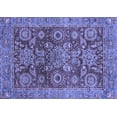 thumbnail image 1 of Ahgly Company Machine Washable Indoor Rectangle Abstract Blue Modern Area Rugs, 7' x 9', 1 of 4
