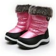 thumbnail image 3 of Apakowa Girls Insulated Warm Lined Winter Snow Boots Water Resistance (Toddler/Little Kid), 3 of 8