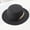 Black, variant on Womens Flat Top Jazz Cap Wide Brim Autumn Winter Hat Blended Fabric Tea Party Costume Beret