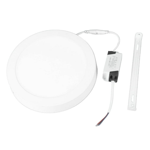 Luz De Techo LED, Fácil Instalación Luz Blanca Luz De Techo Redonda De Panel Plano 18W Ahorro De Energía 6000K Para Pasillo