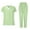 Mint Green, variant on Xfvqtps Scrubs Set for Women V-Neck Stretch Scrub Top and Elastic Waist Pants with Multi Pockets Anti Wrinkle Soft Nursing Uniform Set Clinic Carer Tunic Uniform Set Mint Green