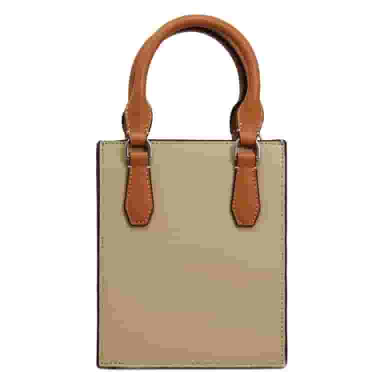 138274 Tory Burch★Blake Mini Shopper Tory Burch Blake Mixed Material Mini Shopper - Walmart.com