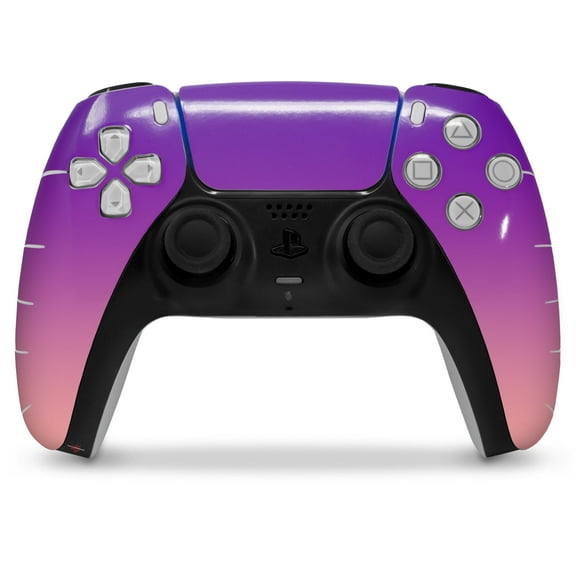 WraptorSkinz Skin Wrap compatible with the Sony PS5 DualSense Controller Smooth Fades Pink Purple (CONTROLLER NOT INCLUDED)