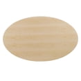 thumbnail image 3 of 78 inch Dining Table, Oval, Natural Brown White, Wood, Metal Steel, Modern Contemporary Mid-Century, Kitchen Room Cafe Bistro Restaurant Hospitality, 3 of 6