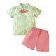 thumbnail image 1 of Odeerbi 1-6 Años Niños Niñas Verano Pascua Trajes Algodón Caballero Traje Formal Vestido Manga Corta Camisa Cintura Elástica Pantalones Cortos Conjunto de Dos Piezas, 1 of 8