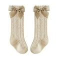 thumbnail image 3 of Baby Girls Knee High Socks with Bow Long Stockings Infants Toddlers Ruffled Socks(0-5Y), 3 of 5