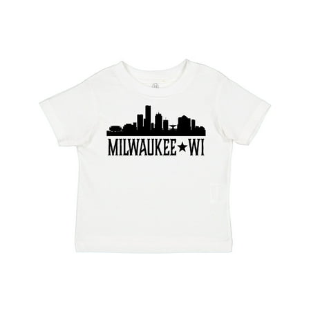 

Inktastic Milwaukee Wisconsin City Skyline Gift Toddler Boy or Toddler Girl T-Shirt
