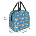 thumbnail image 3 of Balery Corgi Dog Face Bolsa de Almuerzo Aislada – Caja de Almuerzo con Papel de Aluminio Grueso, Mantiene la Comida Fresca por 4 Horas, 3 of 8