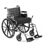 Invacare 22 x 18 in. Tracer IV Wheelchair with Full-Length Arms - Silver