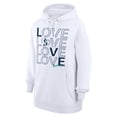 thumbnail image 2 of Women's G-III 4Her by Carl Banks  White Seattle Mariners Love Graphic Fleece Hoodie, 2 of 5