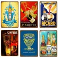 thumbnail image 4 of Carteles de hojalata retro de cerveza, vino, Pernod, Havana Club, Cuba, placa de metal vintage, bar, cafetería, 4 of 5