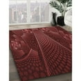 thumbnail image 3 of Ahgly Company Tapis Rectangulaire Lavable en Machine Rouge Transitionnel, 6 Pieds x 9 Pieds, 3 of 7