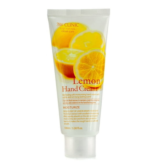 3W Clinic Hand Cream Lemon 3.38 Ounce