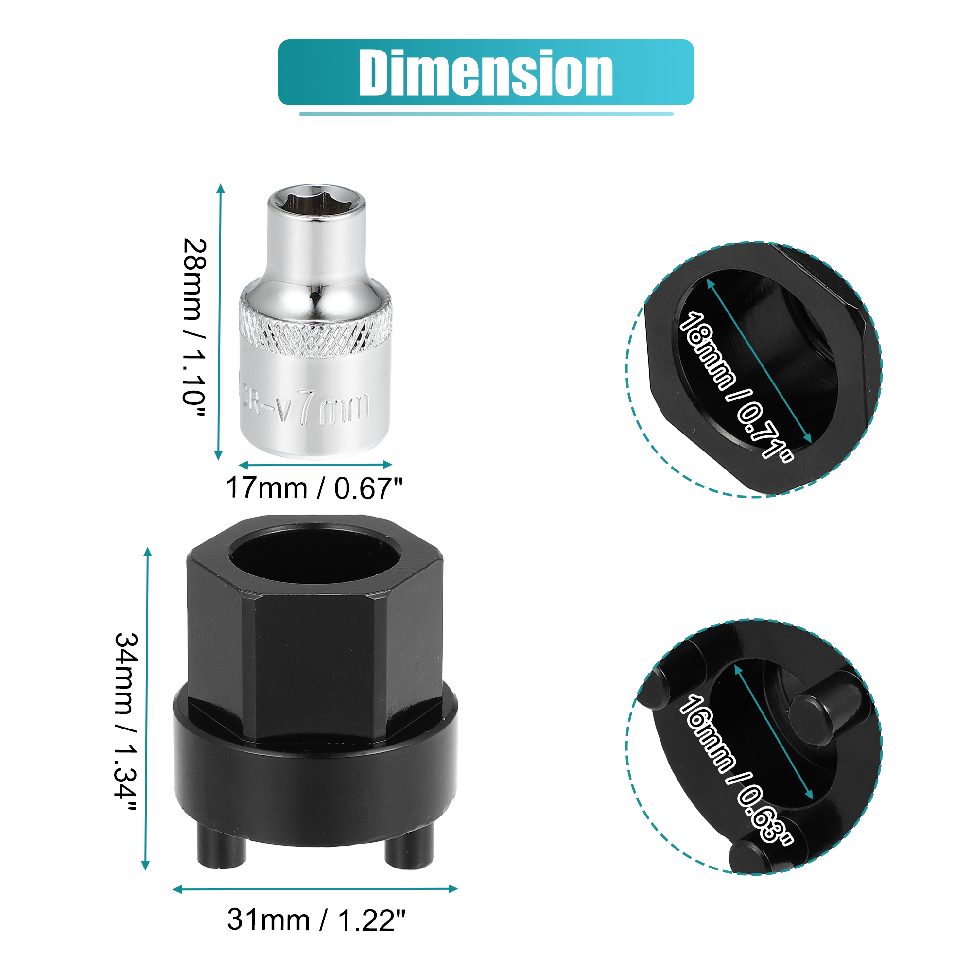 Unique Bargains 20mm A/C Compressor Clutch Hub Remover Tool for Mercedes-Benz C350 CL550