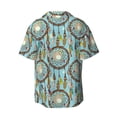 thumbnail image 5 of KLL Boho Dreamcatcher 1 Print Men's Shirt Short Sleeve Button Down Summer Cuba Beach Shirts- XX-Large, 5 of 5