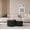 Black, variant on Wave Stripe Nesting Coffee Table Set for Living Room, Bedroom, Beige(Set of 2 Pieces)