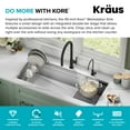thumbnail image 3 of KRAUS Kore 45" Undermount Workstation 16 Gauge Single Bowl Stainless Steel Kitchen Sink with 10 Accessories, 3 of 7