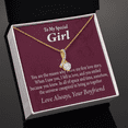 thumbnail image 3 of To My Girlfriend The Reason For First Love Story Alluring Ribbon Necklace Message Card, 3 of 20