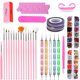 thumbnail image 1 of Kit de diseño de uñas para arte de uñas acrílicas, que incluye cepillo para uñas, herramienta de puntos, cinta para uñas, pedrería de cristal para uñas, accesorios para uñas para manicuristas Namotu WMPH-1022, 1 of 7