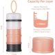 thumbnail image 2 of Dispensador de leche en polvo para bebés CHAO 2 unidades caja dosificadora portátil 4 compartimentos gris rosa azul, 2 of 5
