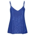 thumbnail image 3 of UPPADA Womens Sparkly Sequin Tank Tops Spaghetti Strap V Neck Glitter Vest Sleeveless Casual Dressy Crop Tops for Concert Outfit Party, 3 of 5