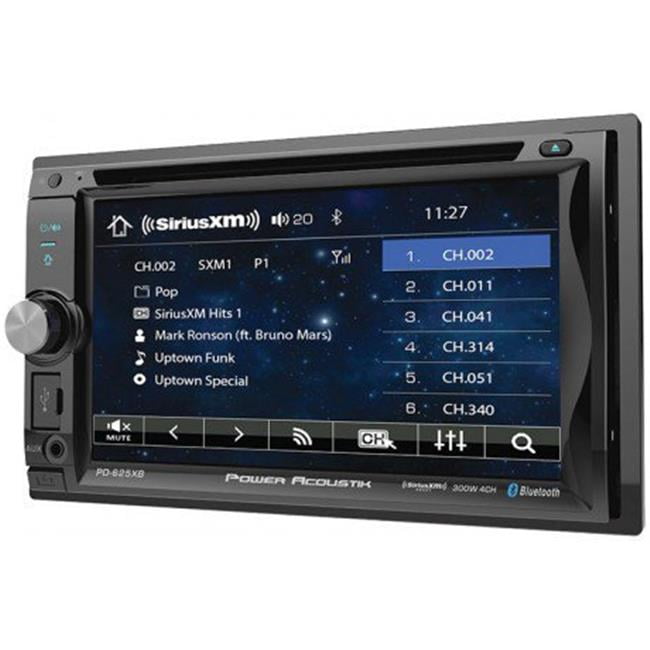 Power Acoustik PD625XB 6.2 in. Double Din Receiver with Bluetooth SXM