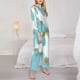 thumbnail image 3 of Balery Three White Geese Conjunto de Pijama con Estampado para Mujer, Conjunto de Dos Piezas con Manga Larga, Ropa de Dormir Suave con Bolsillos, Pijamas Cómodos-Large, 3 of 7