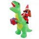thumbnail image 5 of Decoración inflable de dinosaurio navideño, luces LED integradas divertidas y bonitas, decoraciones navideñas para patio, enchufe estadounidense de 100-240V, 5 of 14