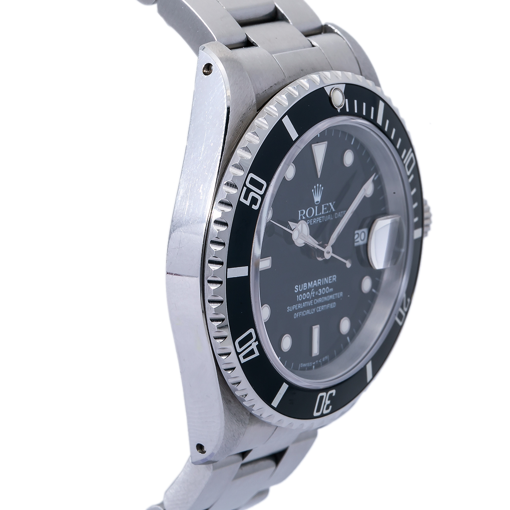 Pre-Owned Rolex Submariner 16610 Steel Watch (Certified Authentic \u0026  Warranty) - Walmart.com