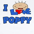 thumbnail image 2 of CafePress - I Love Poppy Blue Baby/Toddler Onesie - Baby Light Bodysuit, Size Newborn - 24 Months, 2 of 4