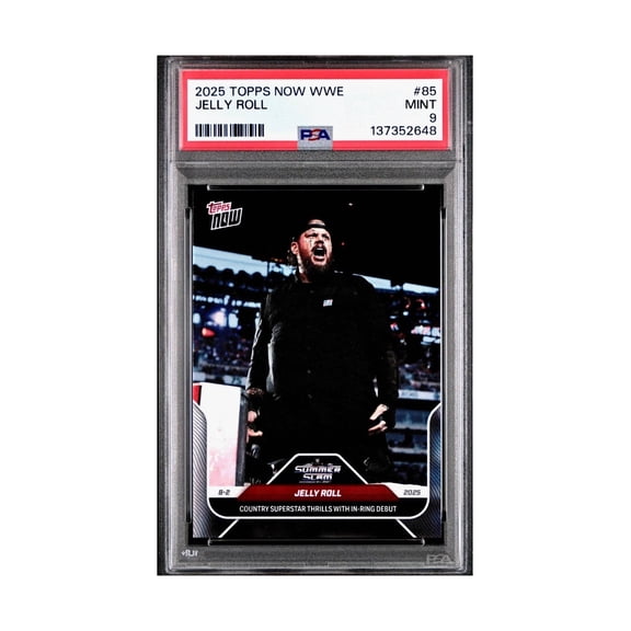 Jelly Roll 2025 Topps Now WWE #85 PSA 9 Mint