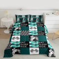 thumbnail image 2 of Homewish Extreme Sports Motorcycle Queen Comforter Set,Patchwork Geometric Checkered Bedding Sets,Racing Flag Bedding Comforter Set For Boys Kids,Breathable Bedroom Decorative Reversible,3 Pieces, 2 of 8
