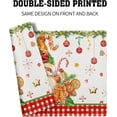 thumbnail image 5 of Christmas Placemats Set of 4, 12x18 Inch Xmas Gnome Gingerbread Winter Snowflakes Red Plaid Washable Cotton Linen Table Place Mats for Holiday Party Kitchen Dining Decoration, 5 of 6