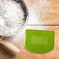 thumbnail image 3 of Dough Scraper Set, Flexible Bench Scraper Tool for Dough, Cake, Fondant, Icing and Baking Preparation(Green,11.8x9.3cm), 3 of 3