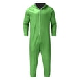 thumbnail image 5 of Rohuuque Men's and Women's Festive Onesie Animal Dress Up Christams Jumpsuits One-Piece Pajama with Hood and Pocket Lounge Wear Green, 5 of 9