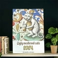 thumbnail image 2 of The New World,The New Year Gift--Weird Medieval Cats Calendar 2024, 2 of 9