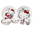 thumbnail image 3 of Juego Vajilla De Porcelana Hello Kitty Colección Moño Rojo,12 piezas Para 4 personas, Blanca con Caja de Regalo, 3 of 7